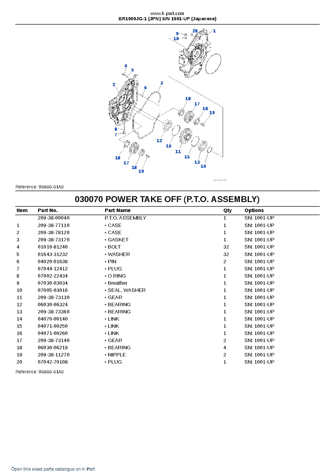 BR1000JG-1 (JPN) S/N 1001-UP (Japanese) – sample page 8 BR1000JG-1 (JPN) S/N 1001-UP (Japanese) – sample page 8
