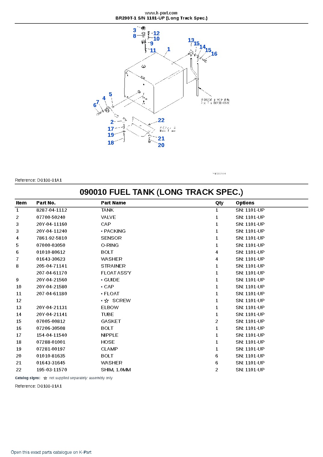 BR200T-1 S/N 1101-UP (Long Track Spec.) – sample page 10