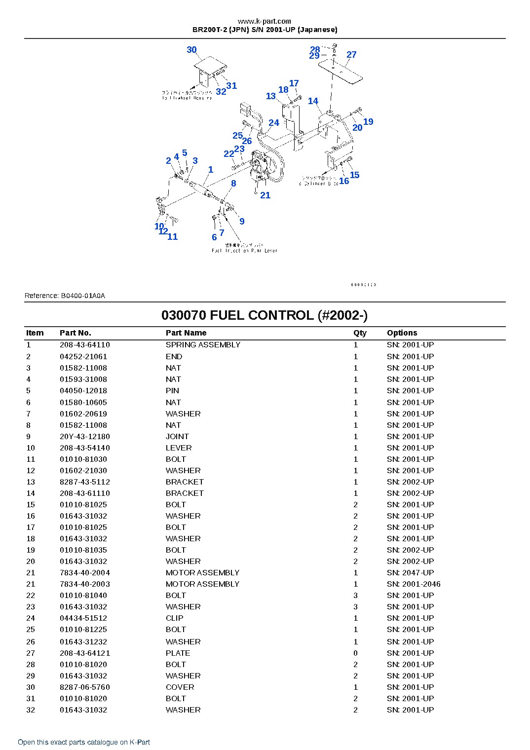 BR200T-2 (JPN) S/N 2001-UP (Japanese) – sample page 10 BR200T-2 (JPN) S/N 2001-UP (Japanese) – sample page 10