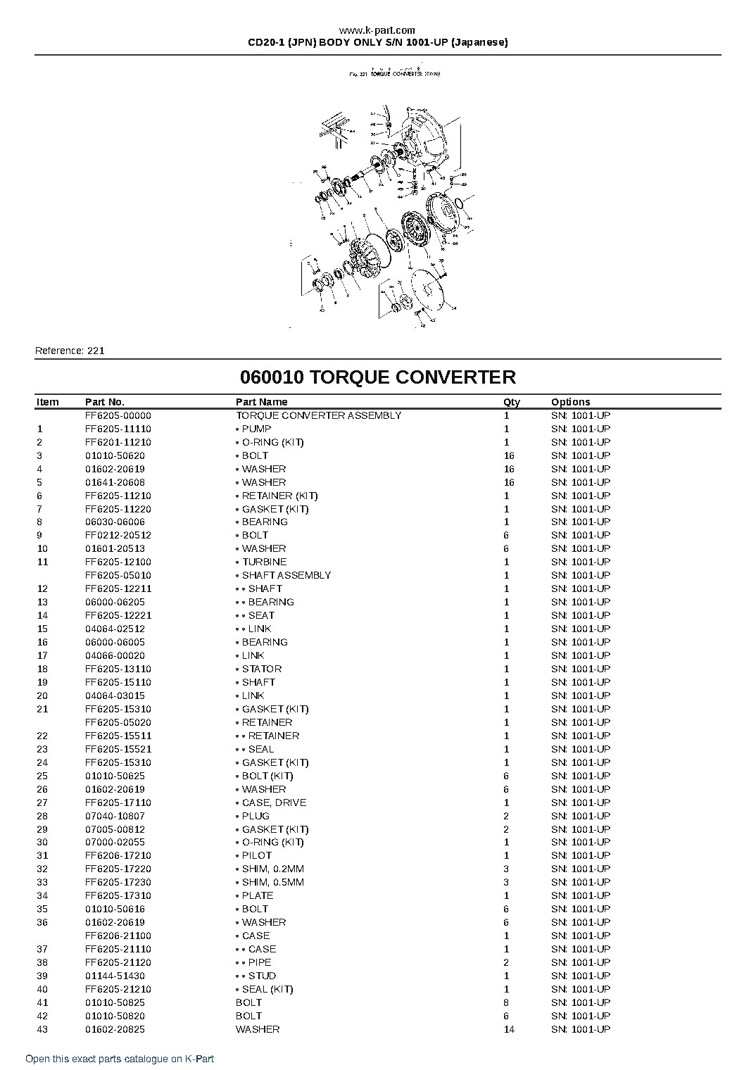 CD20-1 (JPN) BODY ONLY S/N 1001-UP (Japanese) – sample page 8