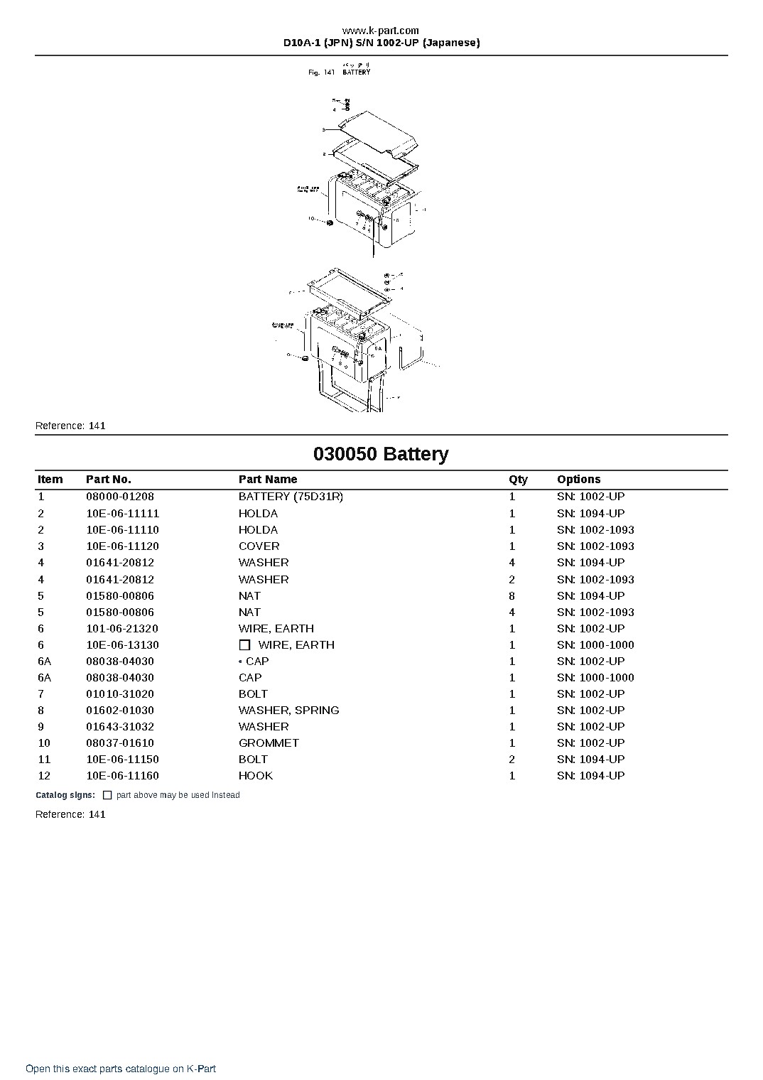 D10A-1 (JPN)  S/N 1002-UP (Japanese) – sample page 7