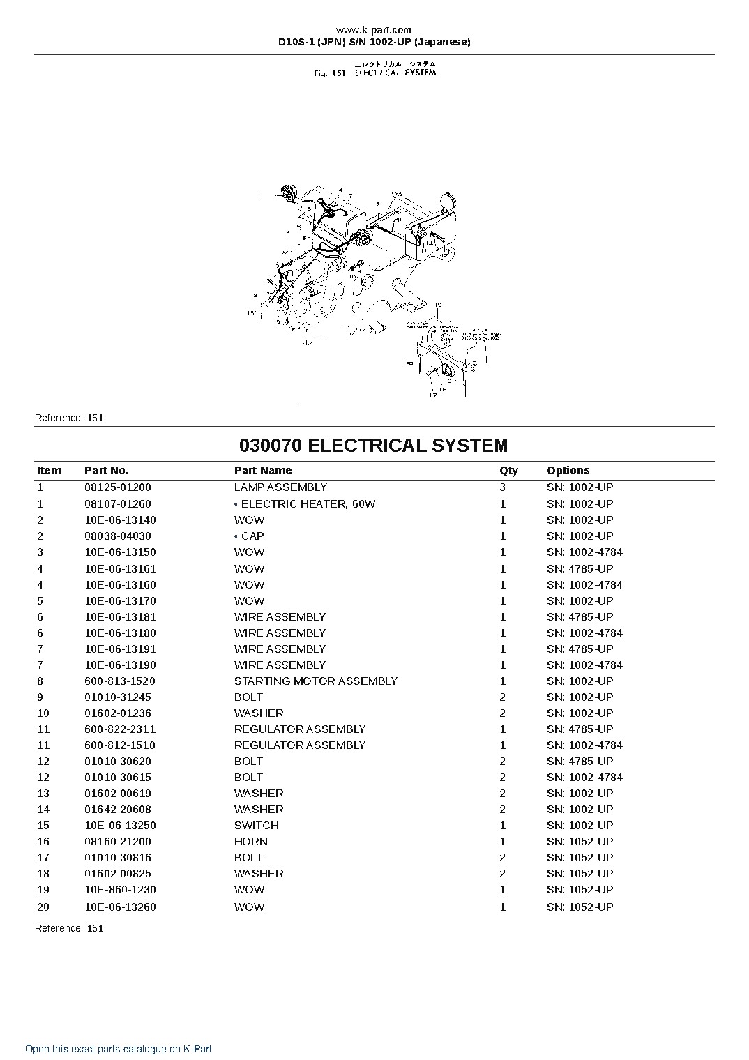 D10S-1 (JPN)  S/N 1002-UP (Japanese) – sample page 9