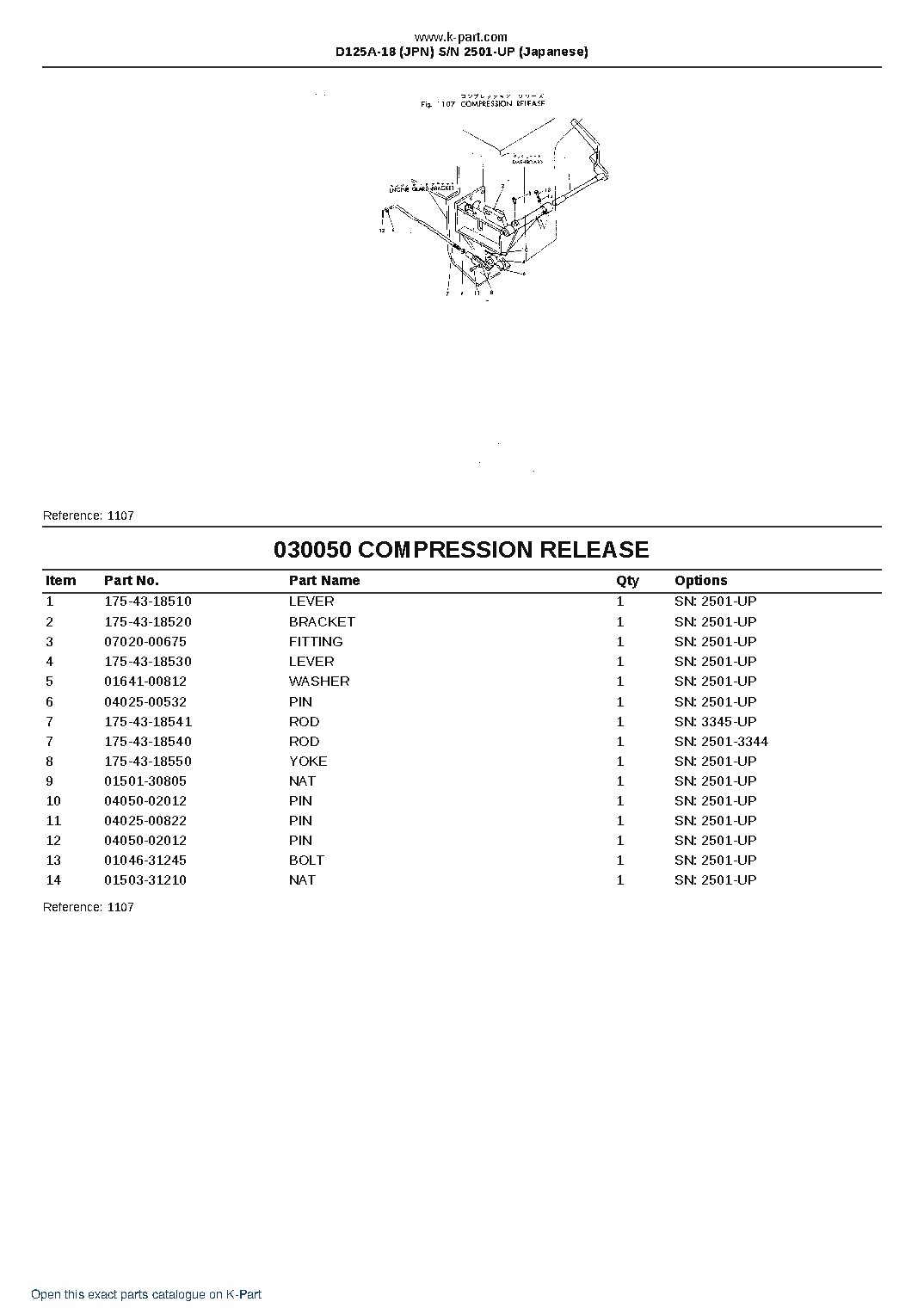 D125A-18 (JPN)  S/N 2501-UP (Japanese) – sample page 8