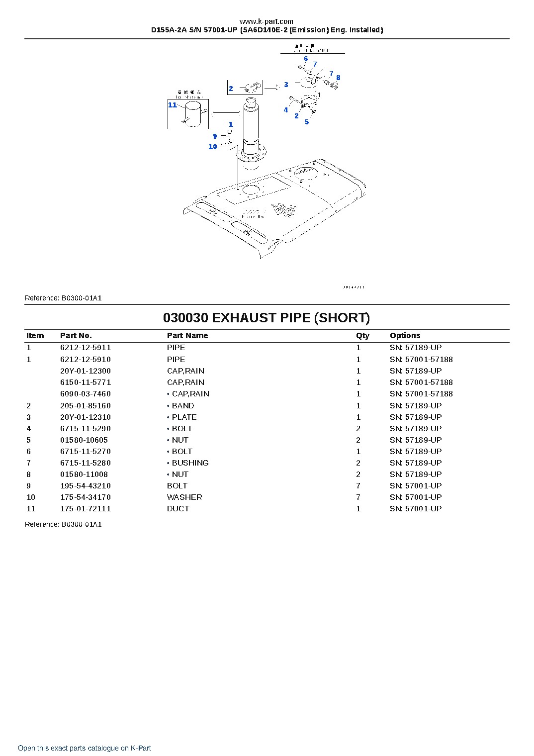 D155A-2A S/N 57001-UP (SA6D140E-2 (Emission) Eng. Installed) – sample page 3 D155A-2A S/N 57001-UP (SA6D140E-2 (Emission) Eng. Installed) – sample page 3