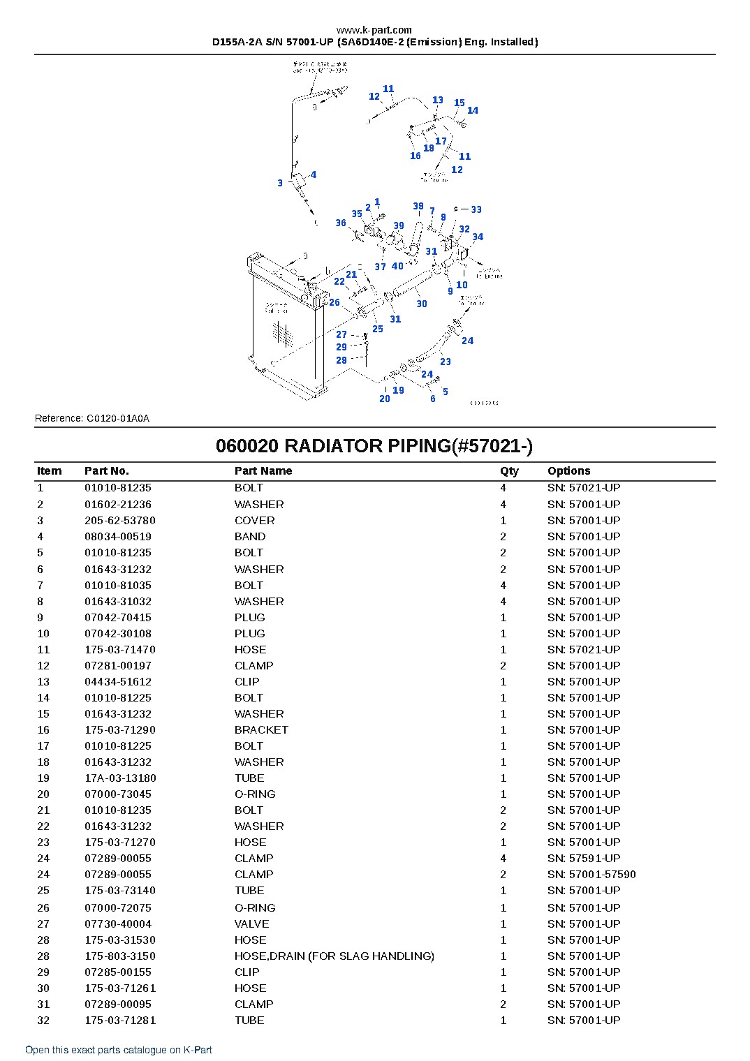 D155A-2A S/N 57001-UP (SA6D140E-2 (Emission) Eng. Installed) – sample page 7 D155A-2A S/N 57001-UP (SA6D140E-2 (Emission) Eng. Installed) – sample page 7