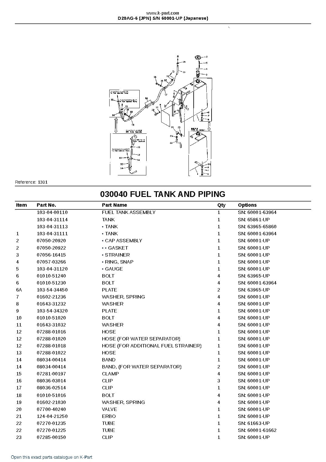 D20AG-6 (JPN)  S/N 60001-UP (Japanese) – sample page 5