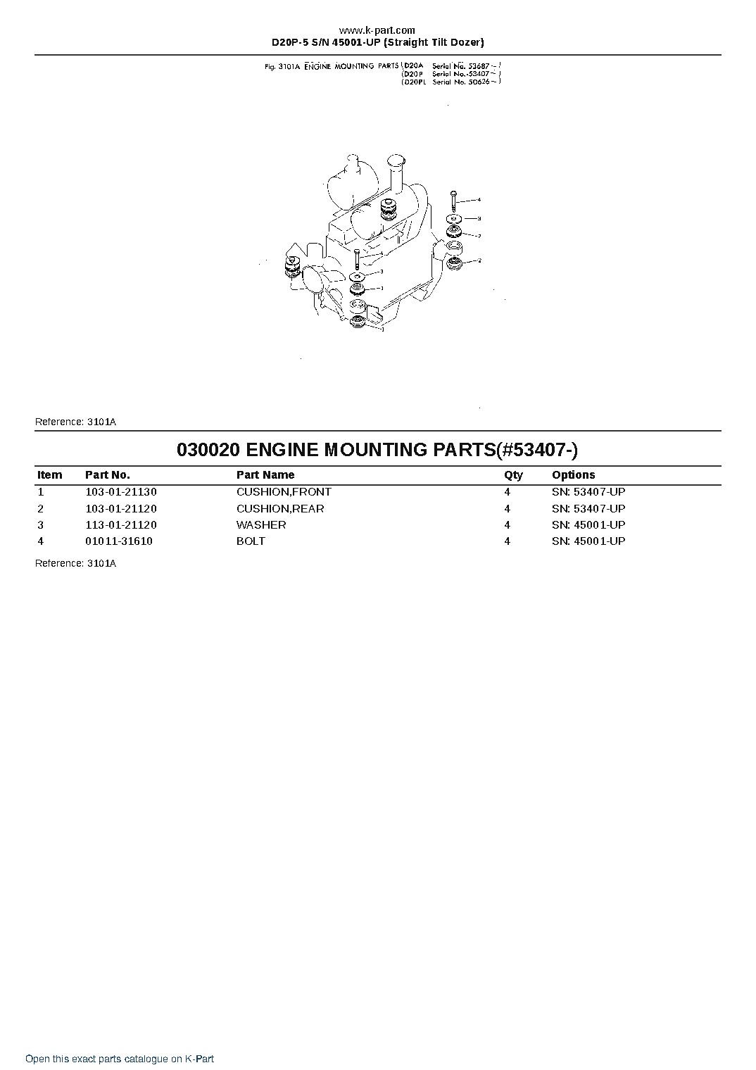 D20P-5 S/N 45001-UP (Straight Tilt Dozer) – sample page 2