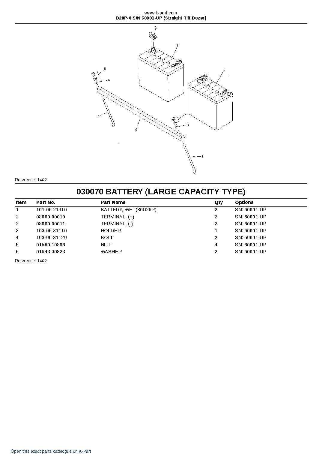 D20P-6 S/N 60001-UP (Straight Tilt Dozer) – sample page 9