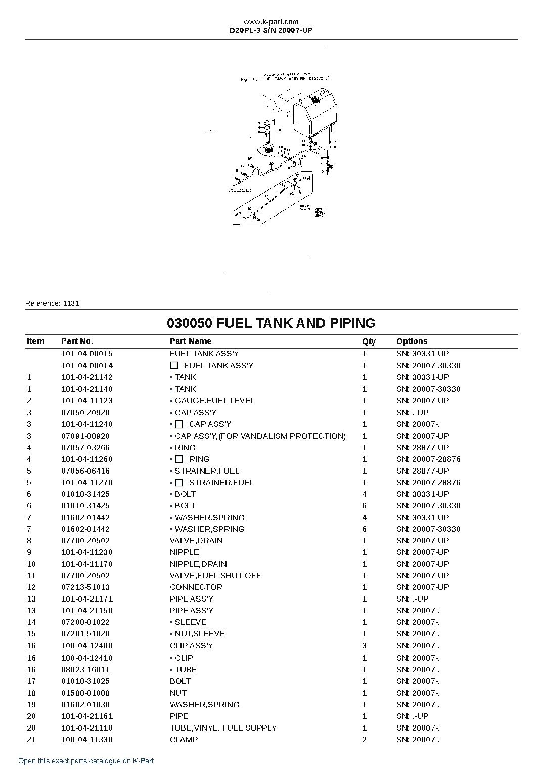D20PL-3 S/N 20007-UP – sample page 7 D20PL-3 S/N 20007-UP – sample page 7