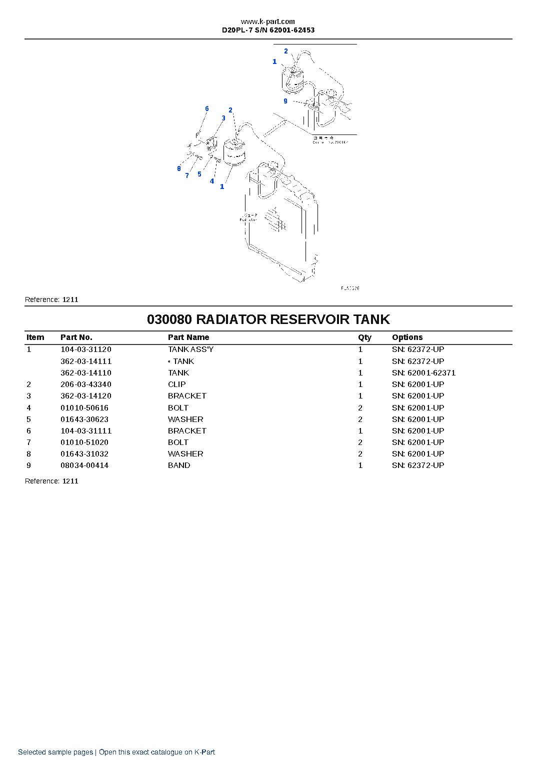 D20PL-7 S/N 62001-62453 – sample page 10 D20PL-7 S/N 62001-62453 – sample page 10