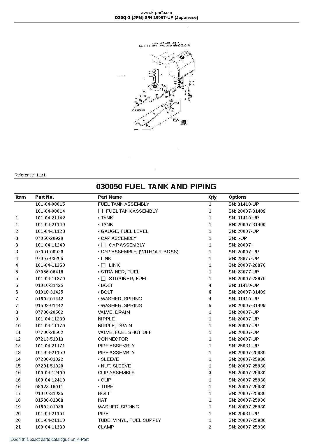 D20Q-3 (JPN)  S/N 20007-UP (Japanese) – sample page 7
