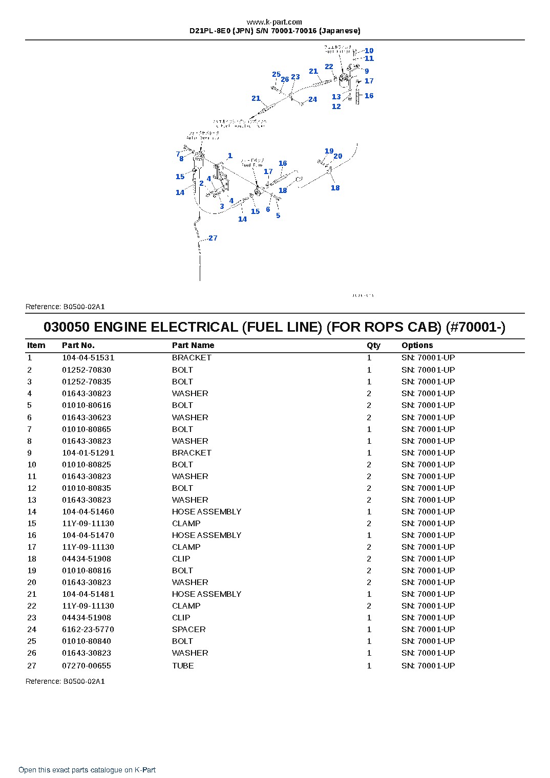 D21PL-8E0 (JPN)  S/N 70001-70016 (Japanese) – sample page 5