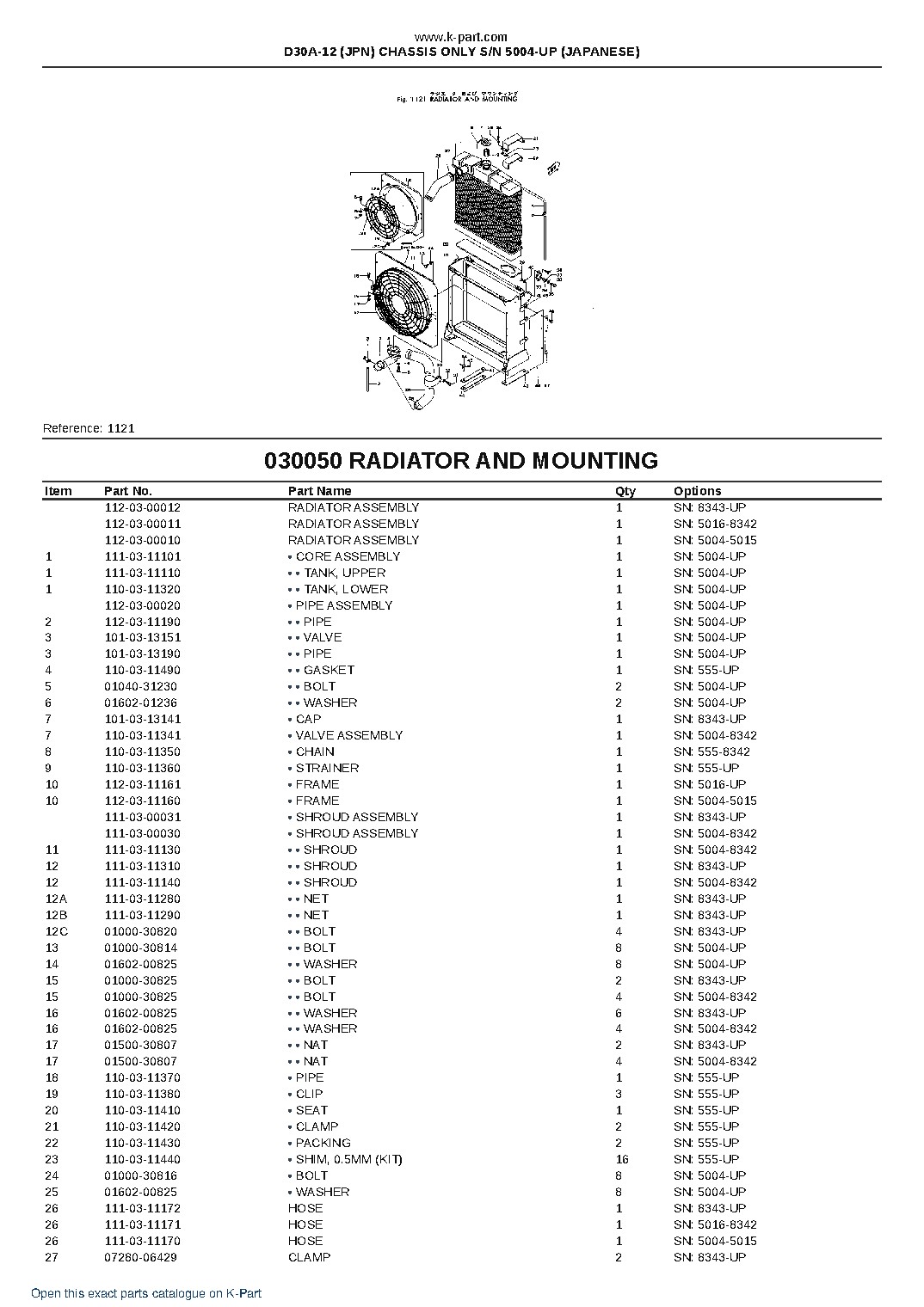 D30A-12 (JPN) CHASSIS ONLY S/N 5004-UP (JAPANESE) – sample page 7
