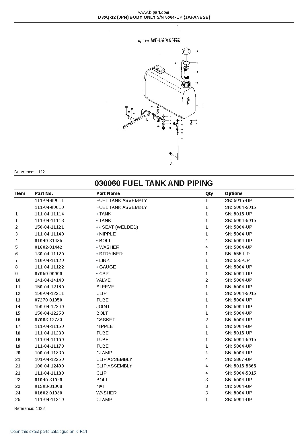 D30Q-12 (JPN) BODY ONLY S/N 5004-UP (JAPANESE) – sample page 9