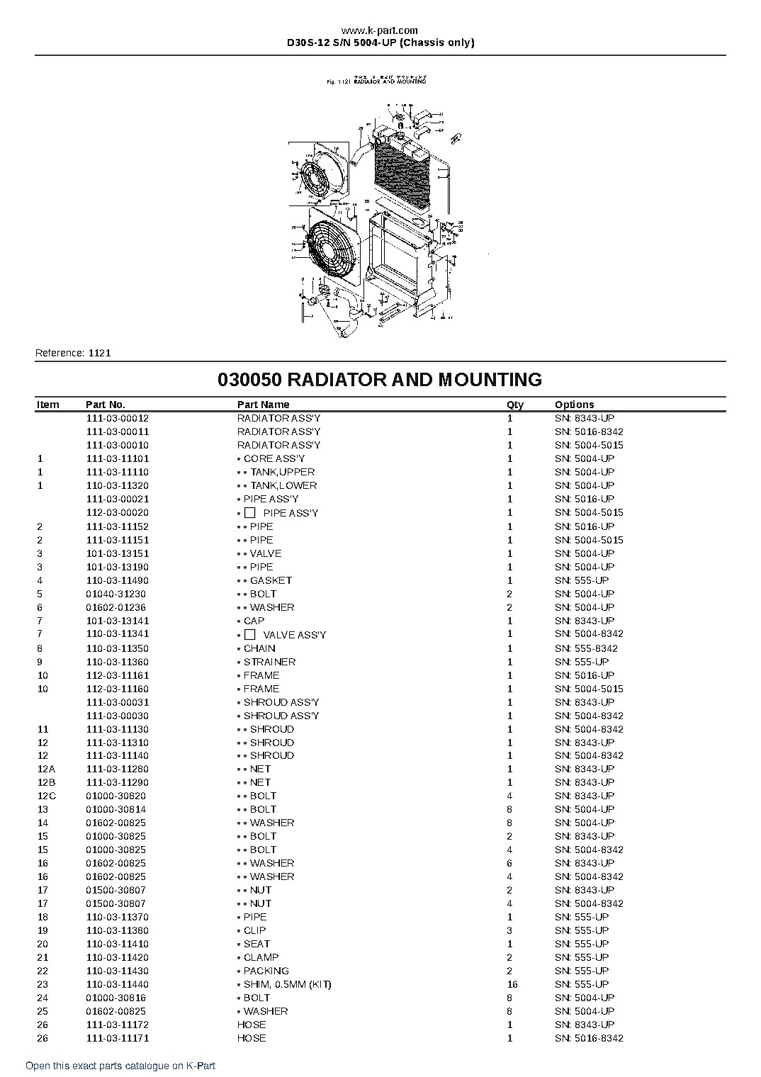 D30S-12 S/N 5004-UP (Chassis only) – sample page 7