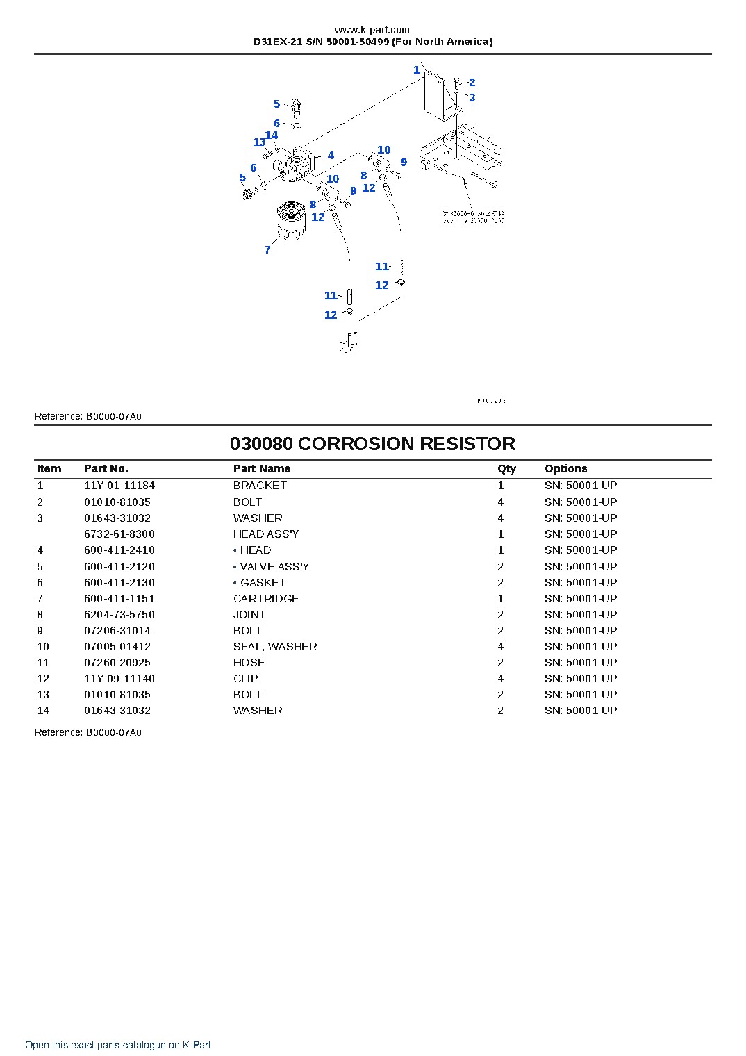 D31EX-21 S/N 50001-50499 (For North America) – sample page 9