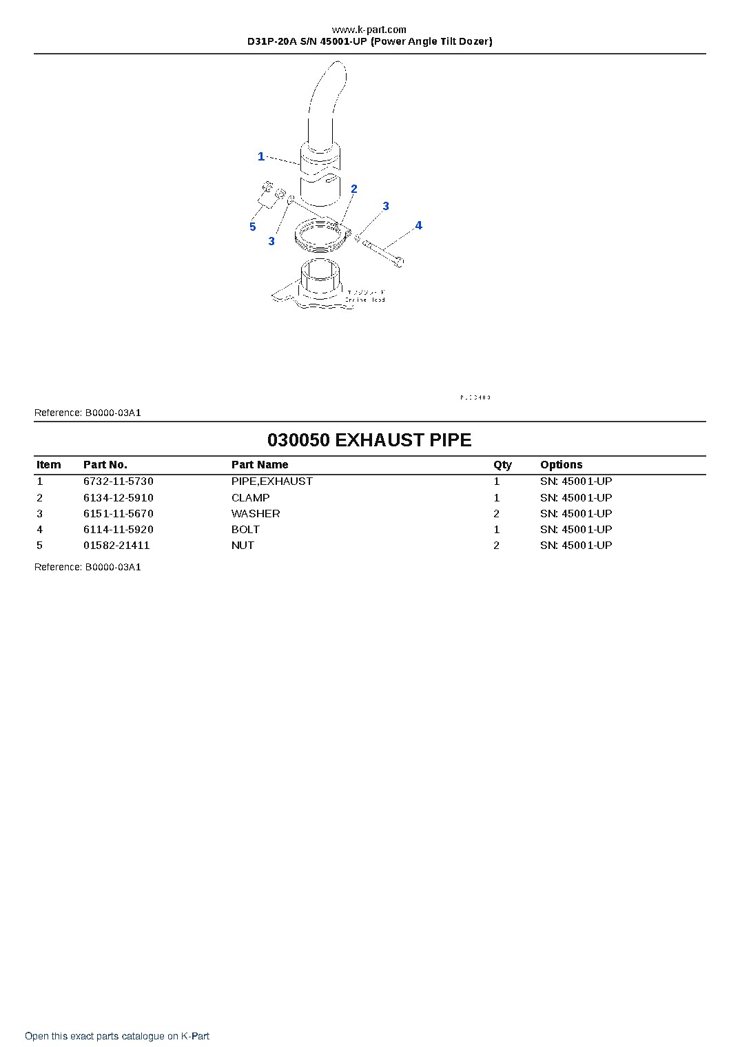 D31P-20A S/N 45001-UP (Power Angle Tilt Dozer) – sample page 5