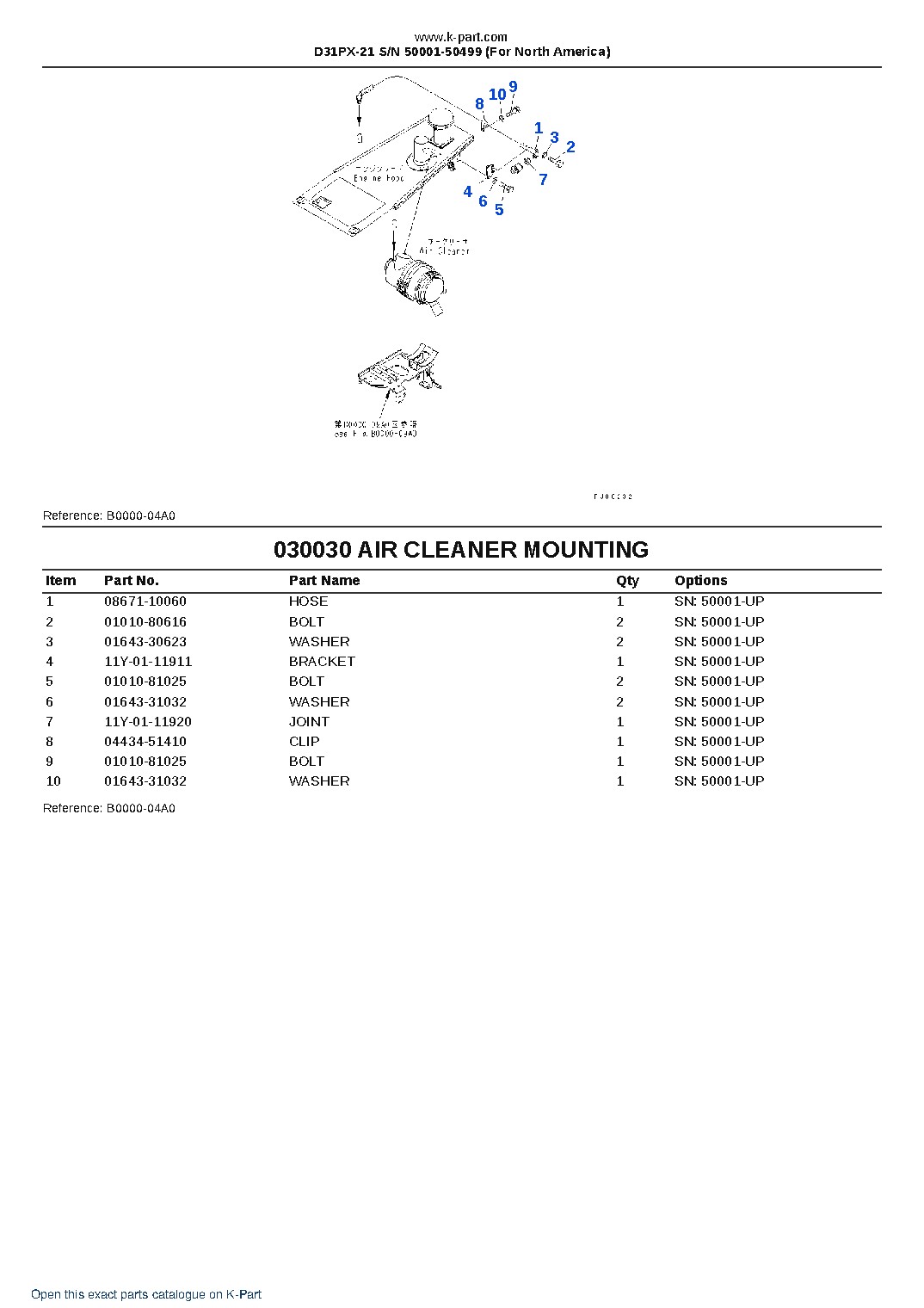 D31PX-21 S/N 50001-50499 (For North America) – sample page 4