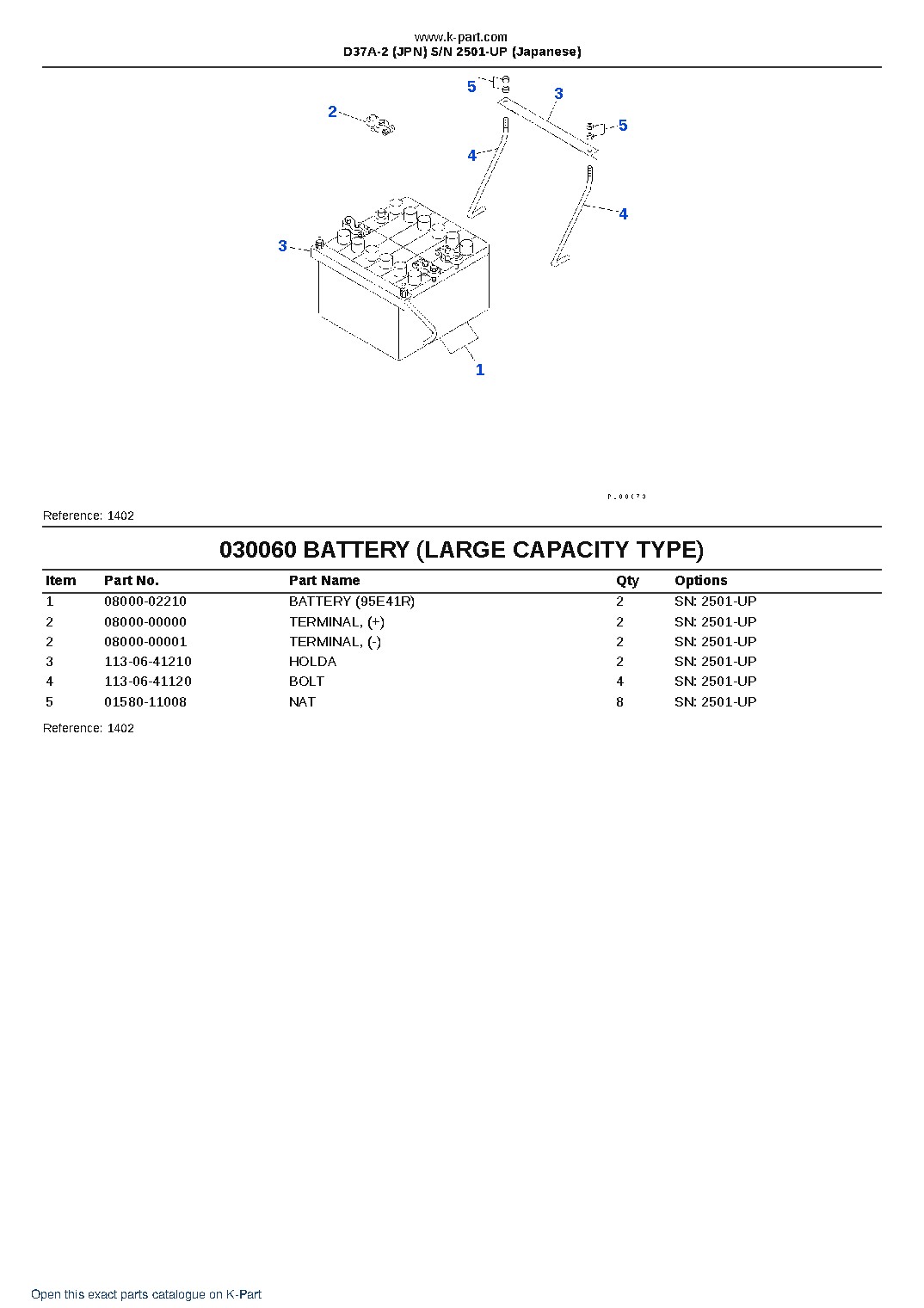 D37A-2 (JPN) S/N 2501-UP (Japanese) – sample page 8 D37A-2 (JPN) S/N 2501-UP (Japanese) – sample page 8