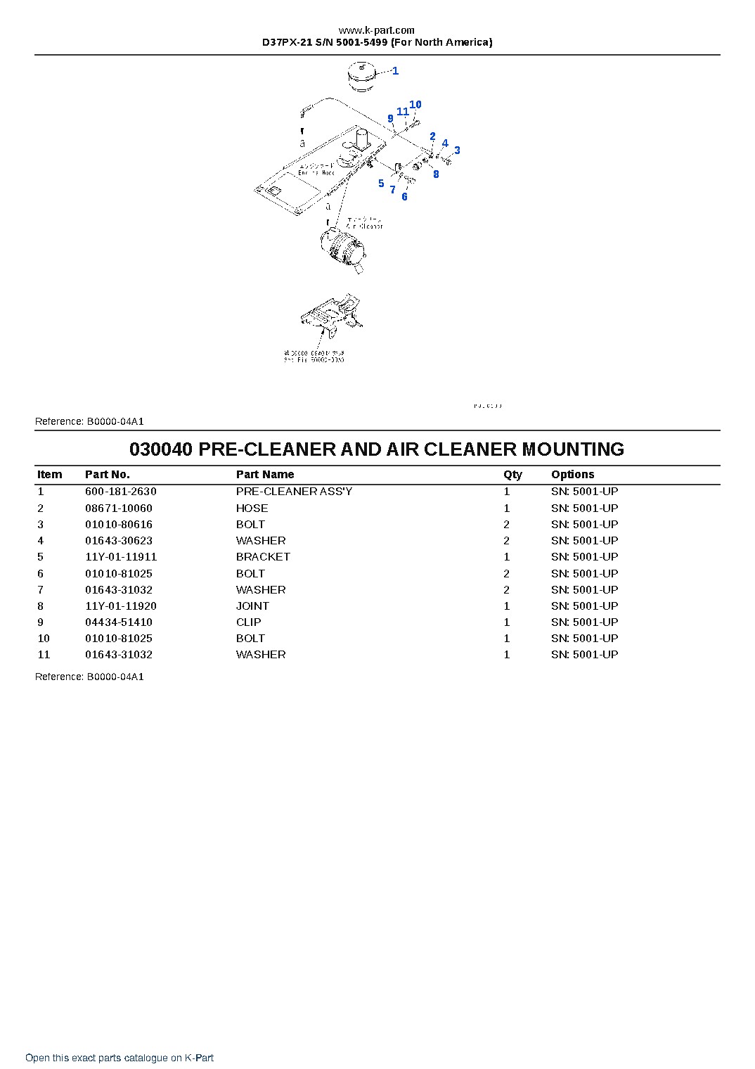 D37PX-21 S/N 5001-5499 (For North America) – sample page 5