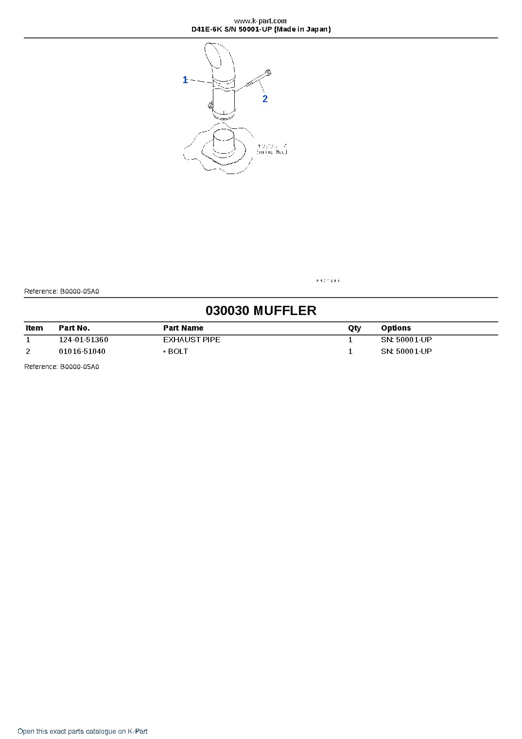 D41E-6K S/N 50001-UP (Made in Japan) – sample page 3 D41E-6K S/N 50001-UP (Made in Japan) – sample page 3