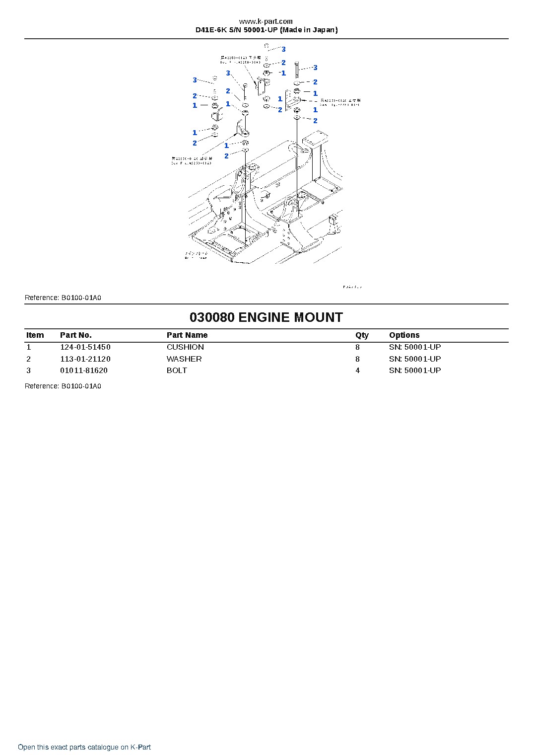 D41E-6K S/N 50001-UP (Made in Japan) – sample page 9 D41E-6K S/N 50001-UP (Made in Japan) – sample page 9