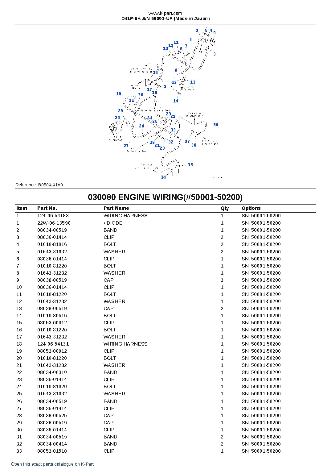 D41P-6K S/N 50001-UP (Made in Japan) – sample page 9