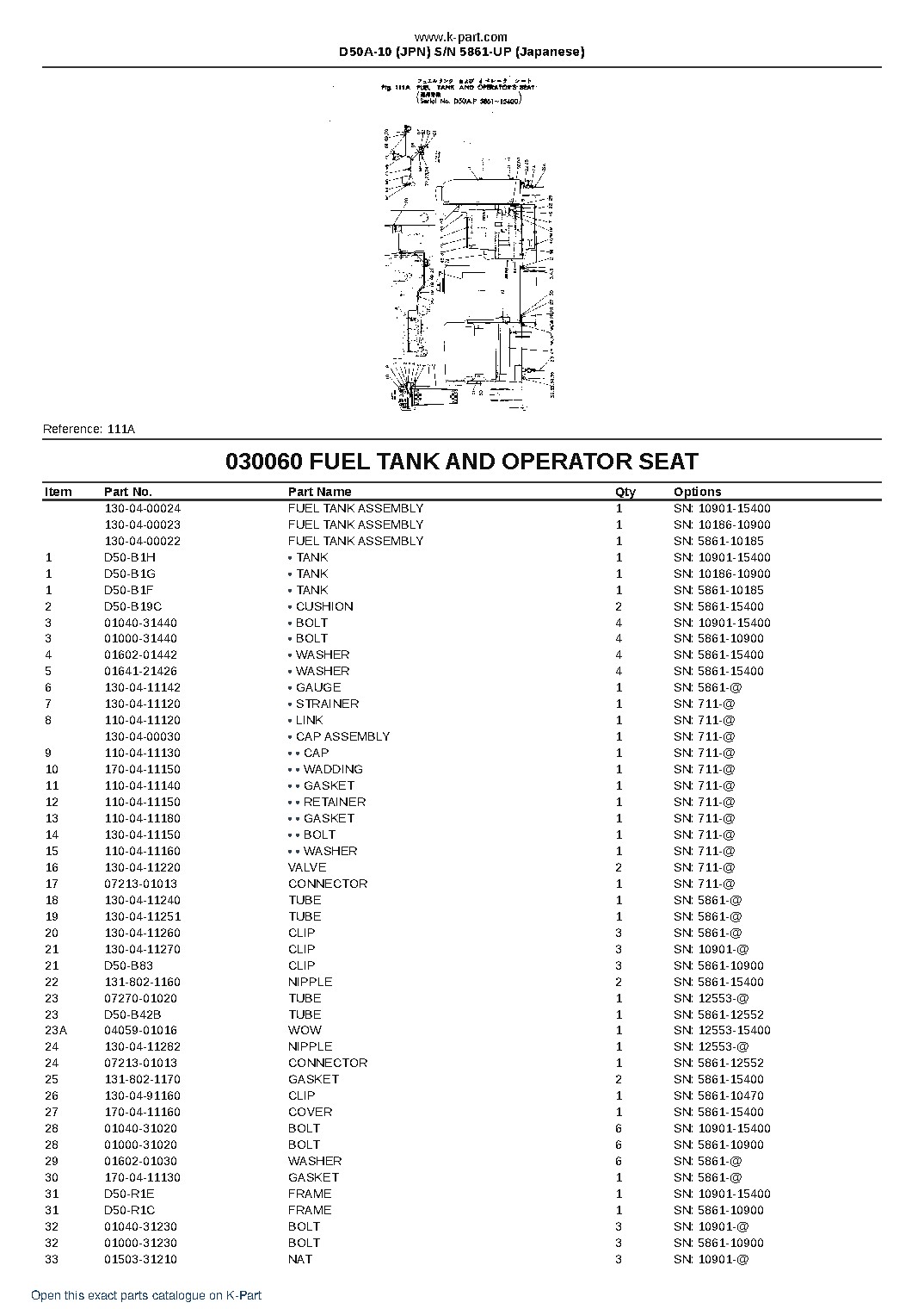 D50A-10 (JPN)  S/N 5861-UP (Japanese) – sample page 10