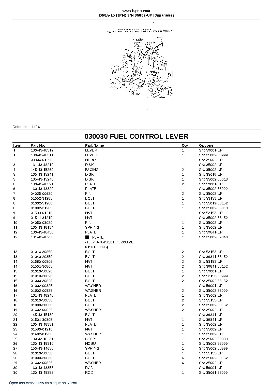 D50A-15 (JPN)  S/N 35002-UP (Japanese) – sample page 4