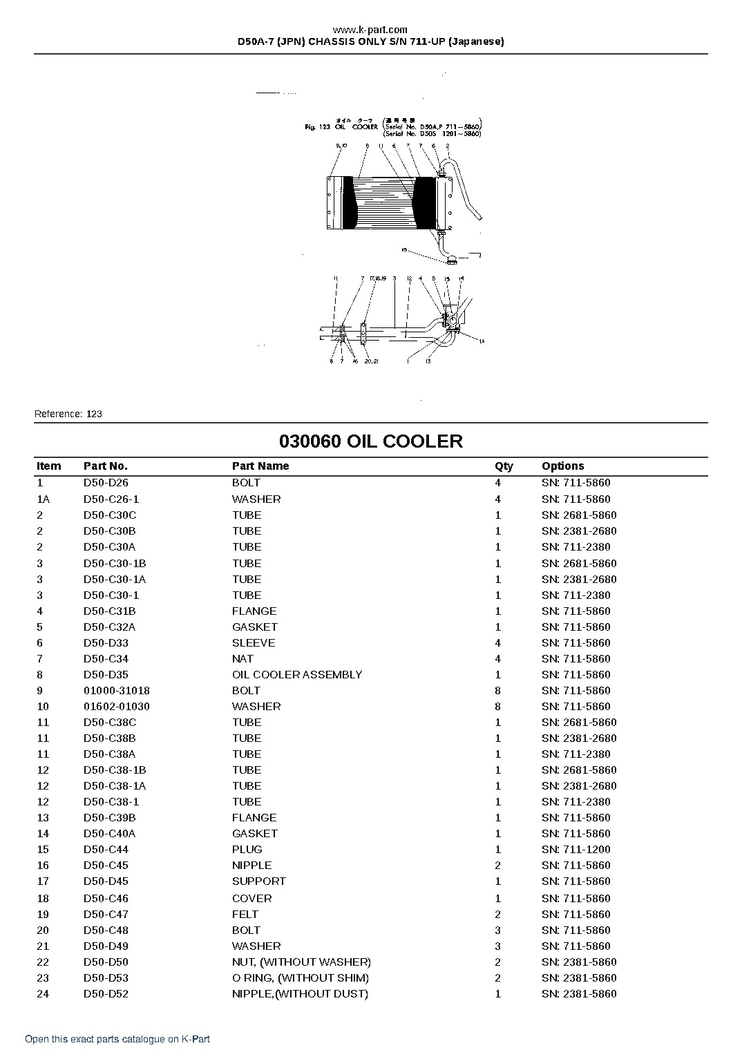 D50A-7 (JPN) CHASSIS ONLY S/N 711-UP (Japanese) – sample page 10
