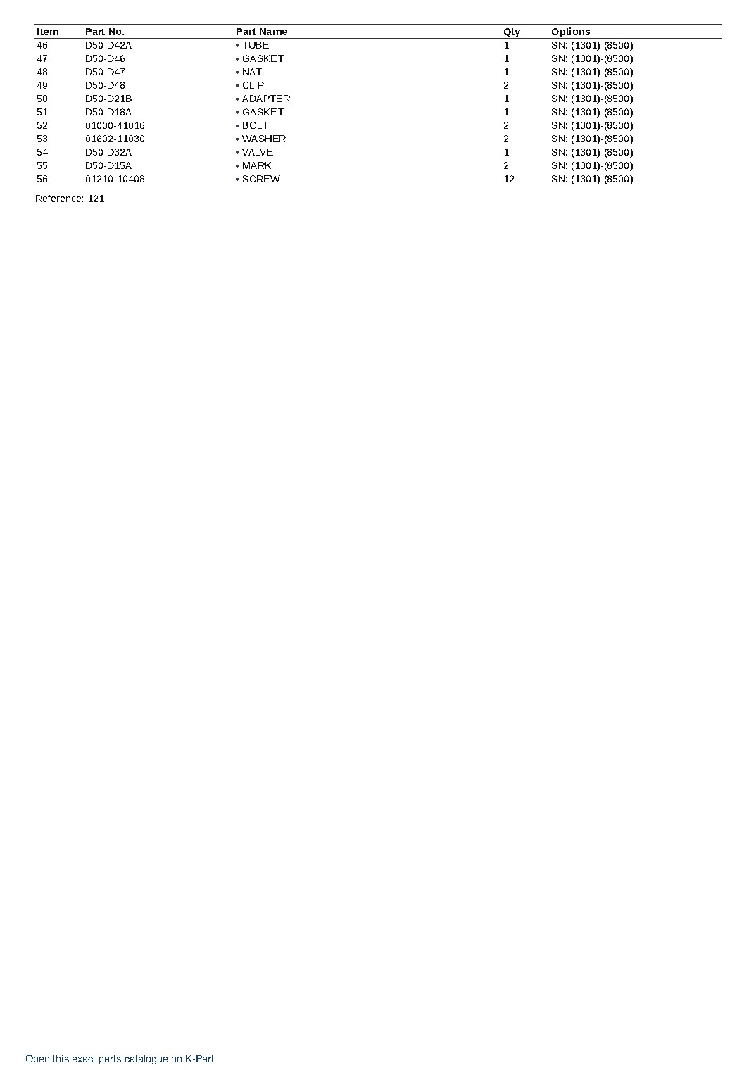 D50A-7 (JPN) CHASSIS ONLY S/N 711-UP (Japanese) – sample page 6