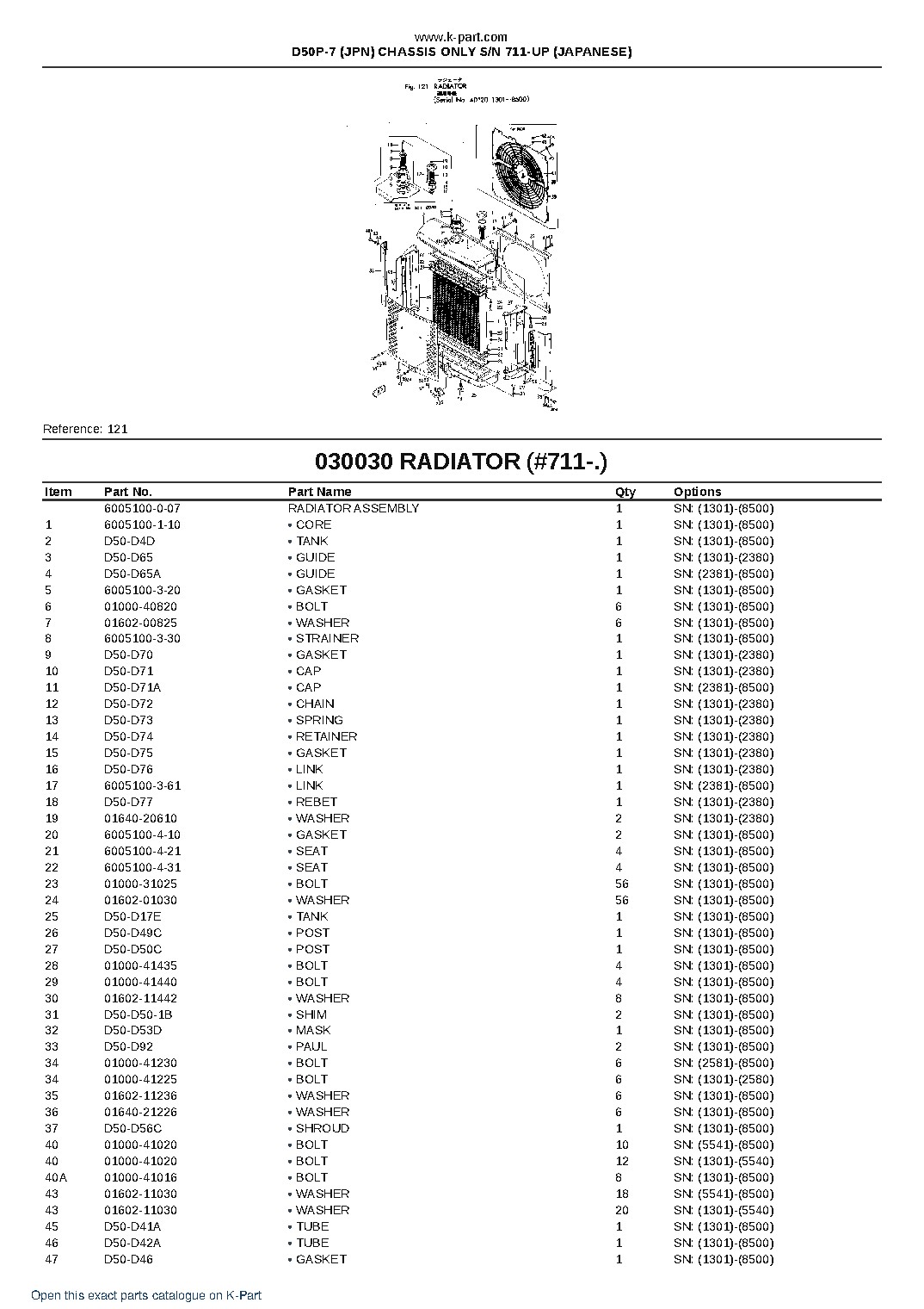 D50P-7 (JPN) CHASSIS ONLY S/N 711-UP (JAPANESE) – sample page 5