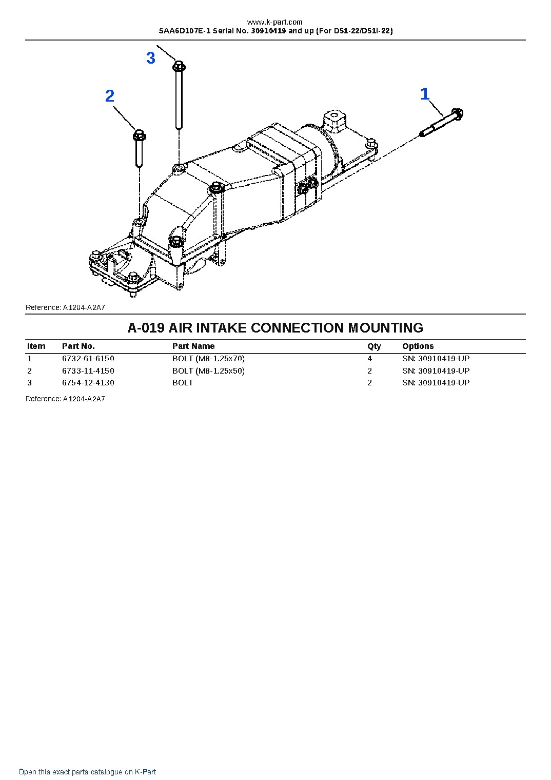 SAA6D107E-1 Serial No. 30910419 and up (For D51-22/D51i-22) – sample page 10 SAA6D107E-1 Serial No. 30910419 and up (For D51-22/D51i-22) – sample page 10