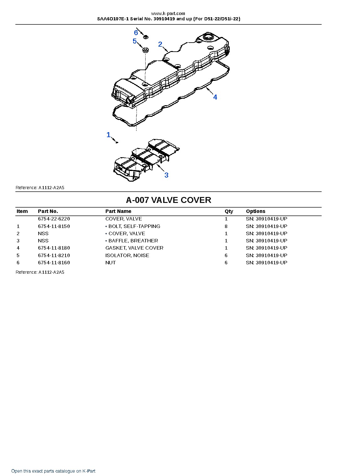 SAA6D107E-1 Serial No. 30910419 and up (For D51-22/D51i-22) – sample page 4 SAA6D107E-1 Serial No. 30910419 and up (For D51-22/D51i-22) – sample page 4