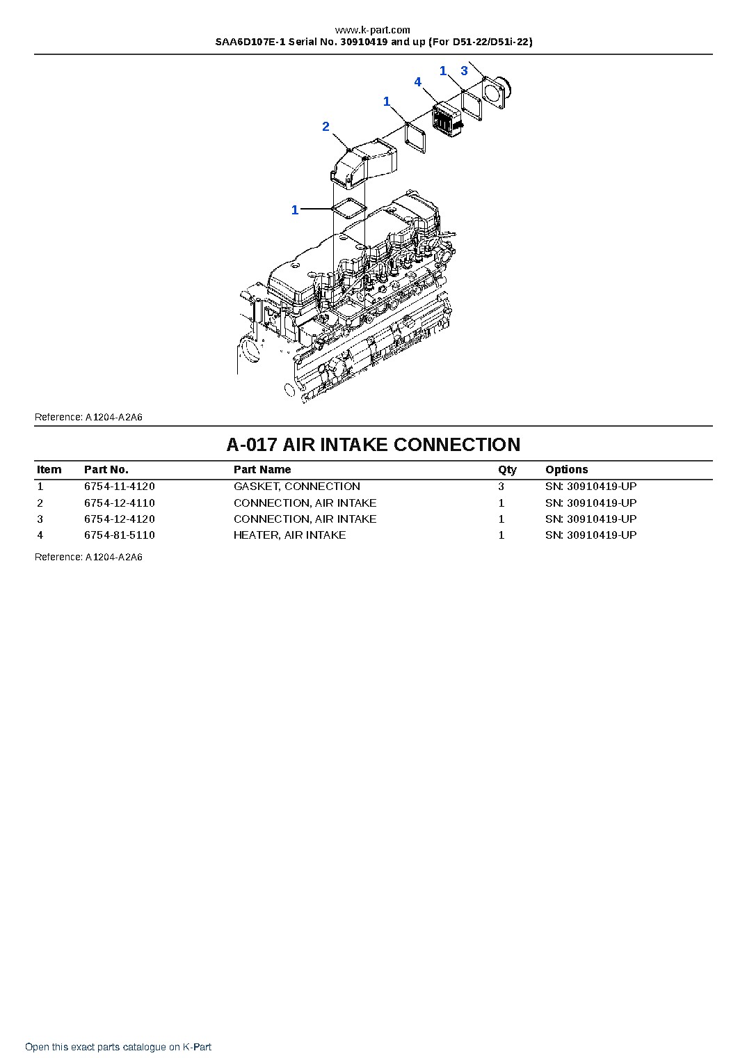 SAA6D107E-1 Serial No. 30910419 and up (For D51-22/D51i-22) – sample page 9 SAA6D107E-1 Serial No. 30910419 and up (For D51-22/D51i-22) – sample page 9
