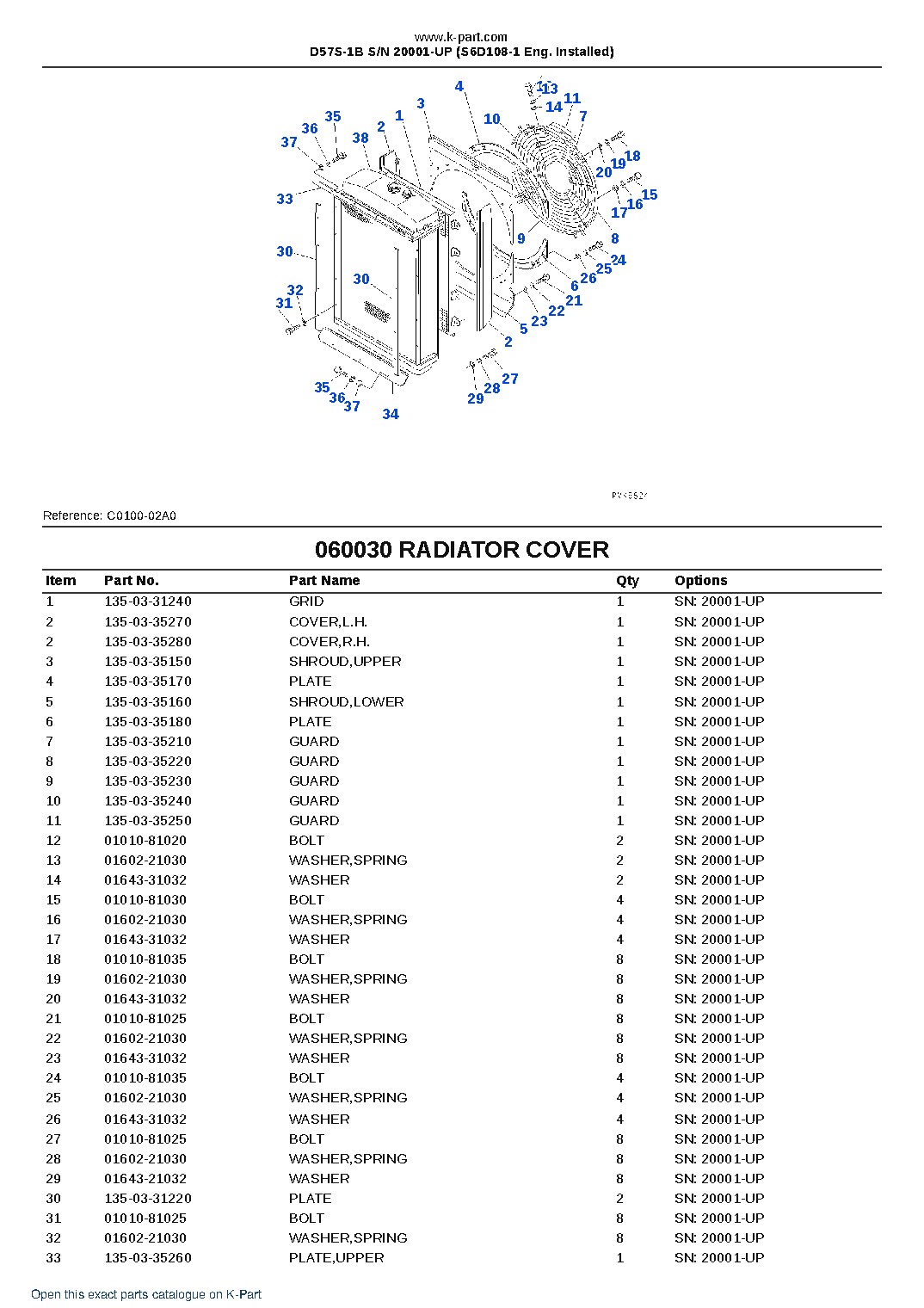 D57S-1B S/N 20001-UP (S6D108-1 Eng. Installed) – sample page 8 D57S-1B S/N 20001-UP (S6D108-1 Eng. Installed) – sample page 8