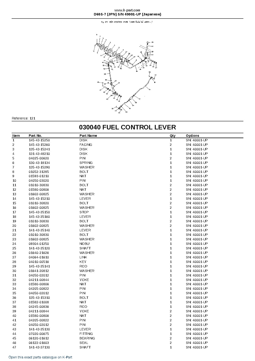 D60S-7 (JPN)  S/N 40001-UP (Japanese) – sample page 5