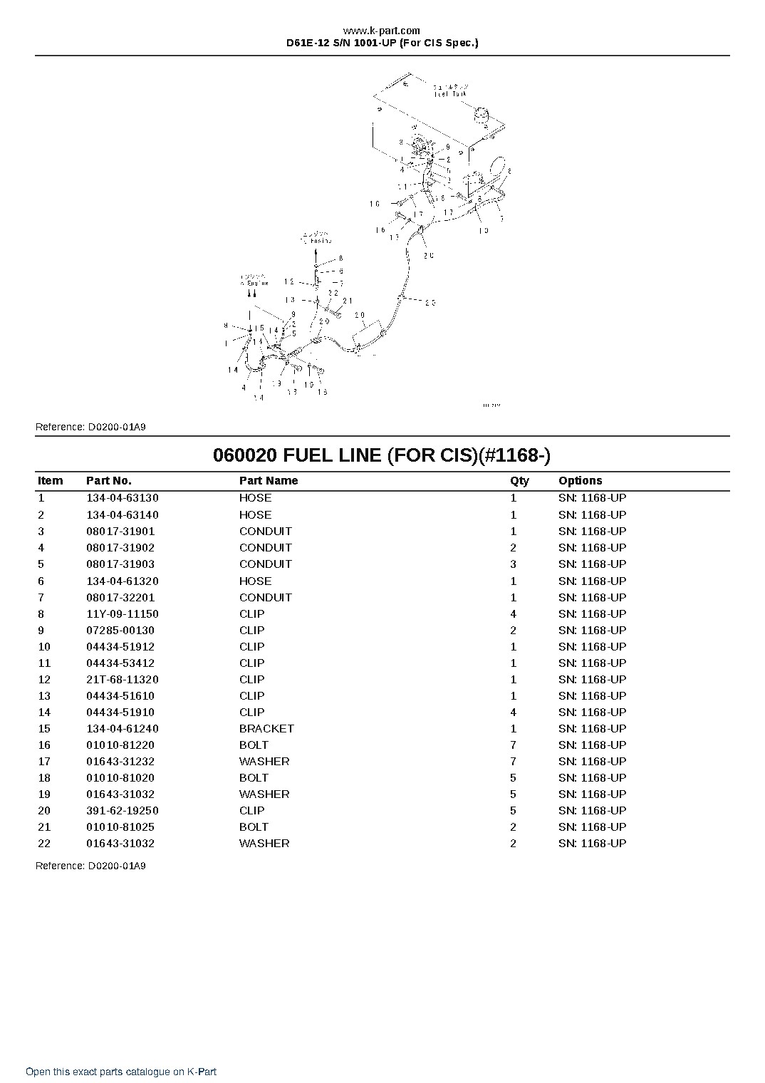 D61E-12 S/N 1001-UP (For CIS Spec.) – sample page 10
