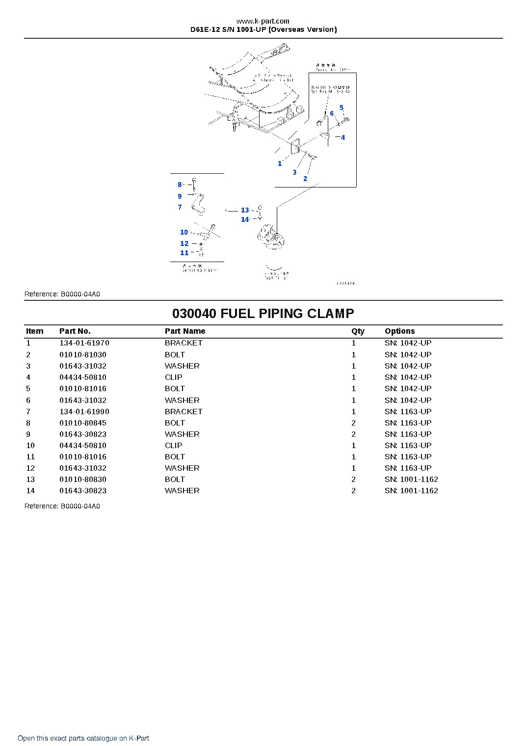 D61E-12 S/N 1001-UP (Overseas Version) – sample page 4 D61E-12 S/N 1001-UP (Overseas Version) – sample page 4