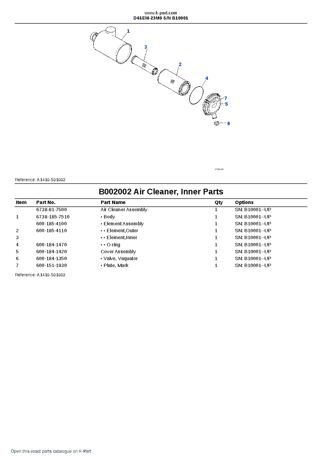 D61EM-23M0 S/N B10001 – sample page 7 D61EM-23M0 S/N B10001 – sample page 7