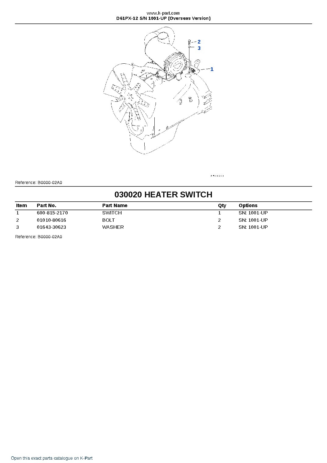 D61PX-12 S/N 1001-UP (Overseas Version) – sample page 2