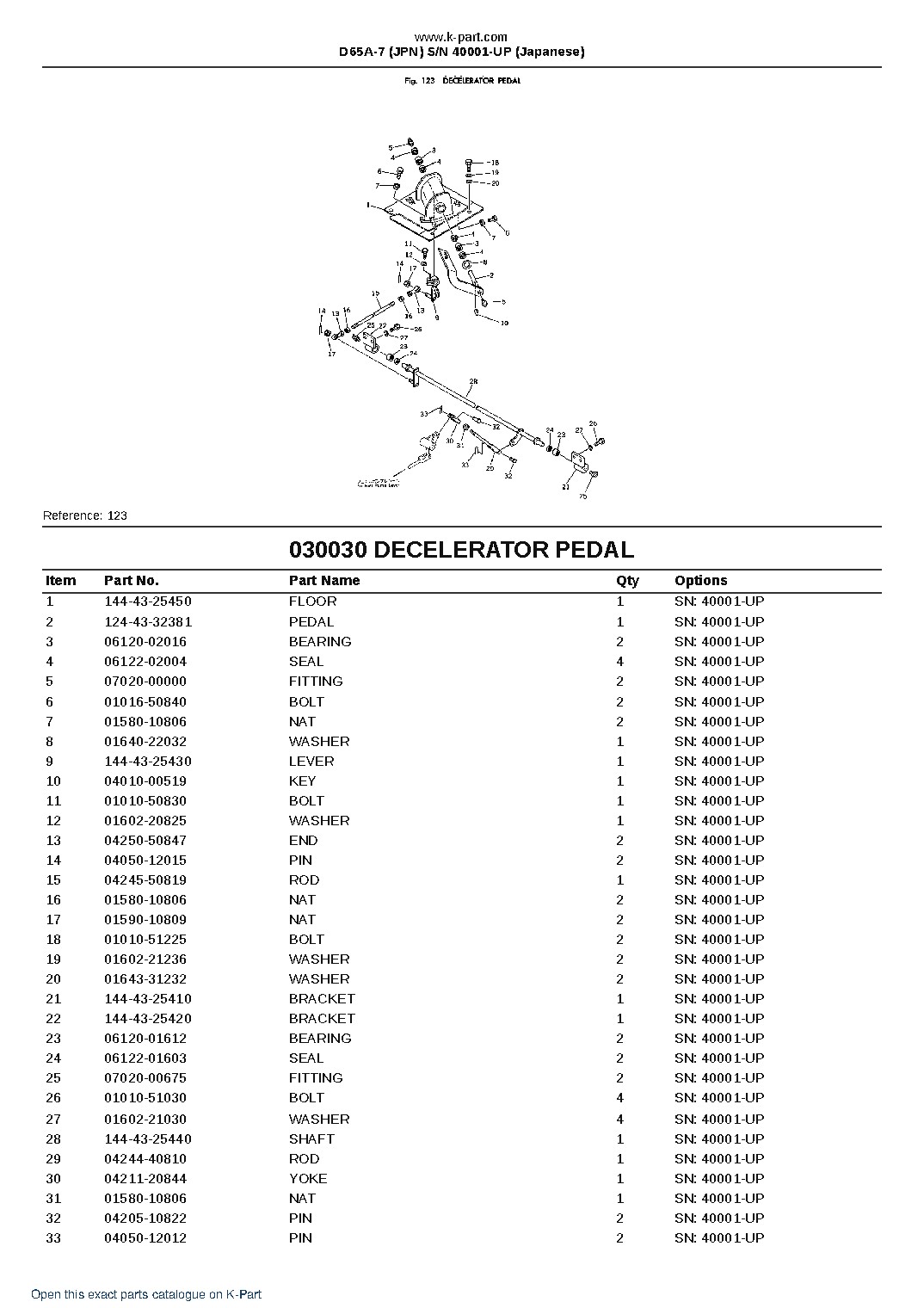 D65A-7 (JPN)  S/N 40001-UP (Japanese) – sample page 4
