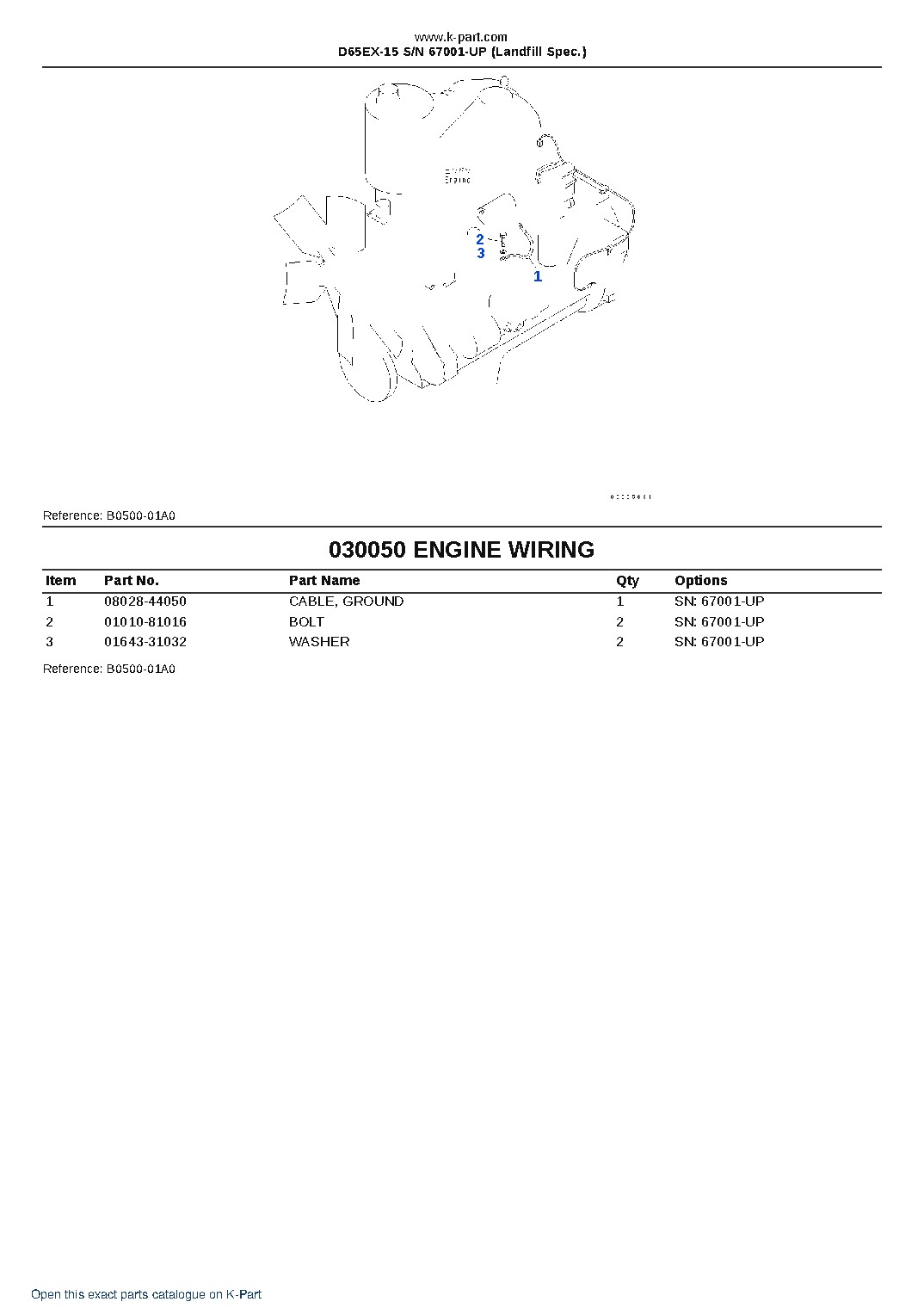 D65EX-15 S/N 67001-UP (Landfill Spec.) – sample page 5 D65EX-15 S/N 67001-UP (Landfill Spec.) – sample page 5