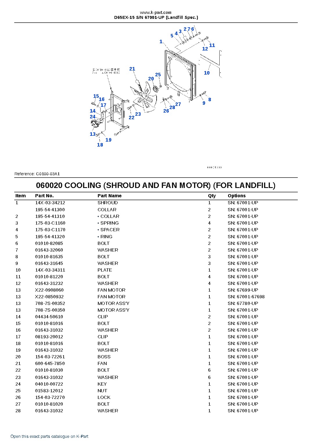 D65EX-15 S/N 67001-UP (Landfill Spec.) – sample page 8 D65EX-15 S/N 67001-UP (Landfill Spec.) – sample page 8