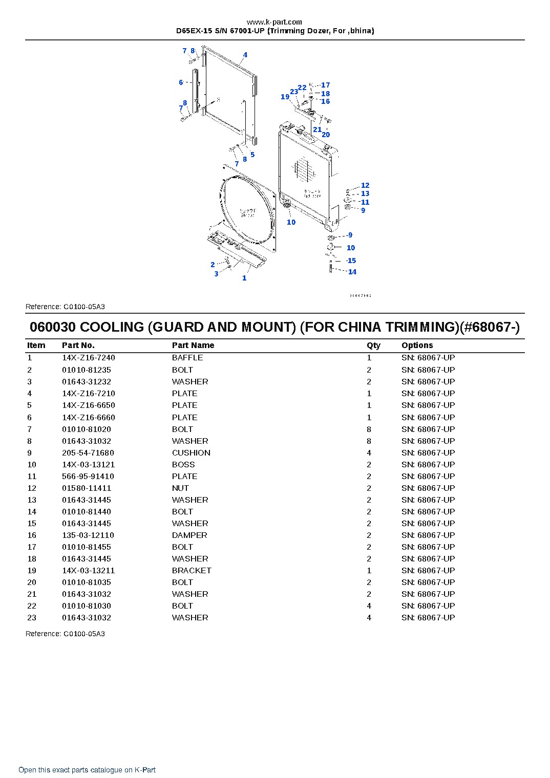 D65EX-15 S/N 67001-UP (Trimming Dozer, For ‚bhina) – sample page 10 D65EX-15 S/N 67001-UP (Trimming Dozer, For ‚bhina) – sample page 10