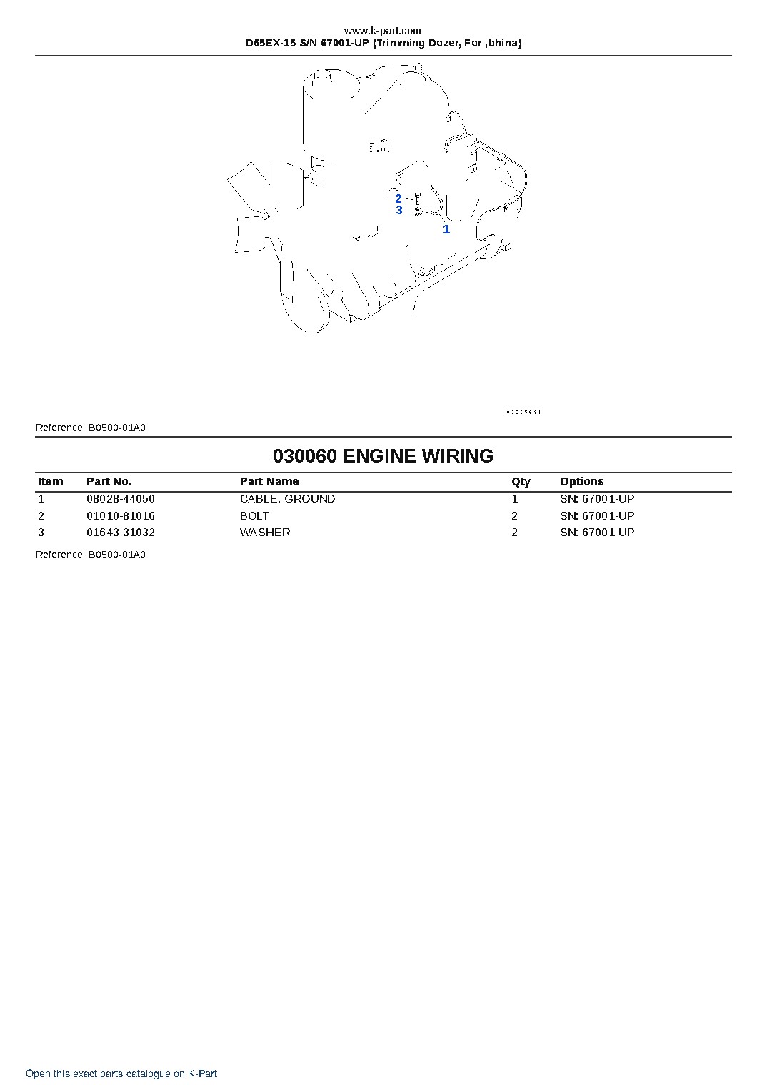 D65EX-15 S/N 67001-UP (Trimming Dozer, For ‚bhina) – sample page 6 D65EX-15 S/N 67001-UP (Trimming Dozer, For ‚bhina) – sample page 6
