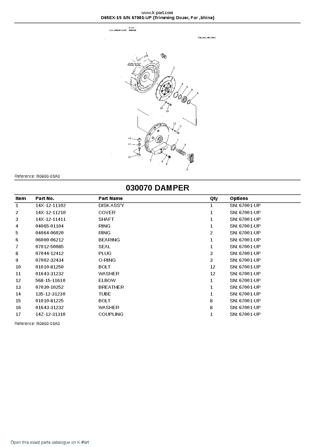 D65EX-15 S/N 67001-UP (Trimming Dozer, For ‚bhina) – sample page 7 D65EX-15 S/N 67001-UP (Trimming Dozer, For ‚bhina) – sample page 7