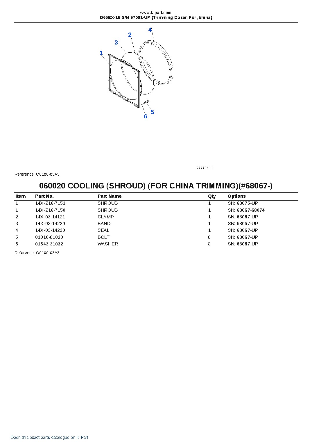 D65EX-15 S/N 67001-UP (Trimming Dozer, For ‚bhina) – sample page 9 D65EX-15 S/N 67001-UP (Trimming Dozer, For ‚bhina) – sample page 9