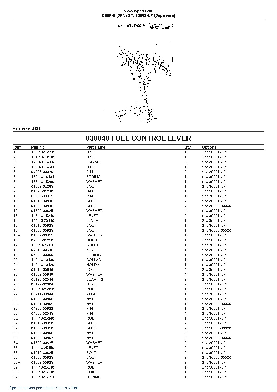 D65P-6 (JPN)  S/N 30001-UP (Japanese) – sample page 5