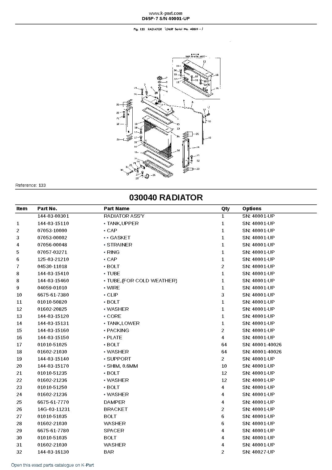 D65P-7 S/N 40001-UP – sample page 6 D65P-7 S/N 40001-UP – sample page 6